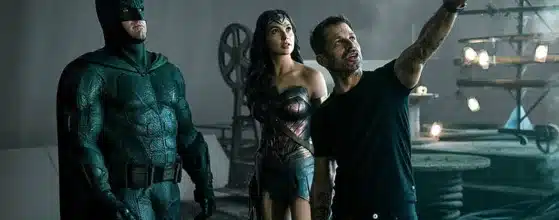 Zack Snyder dirigiendo Liga de la Justicia