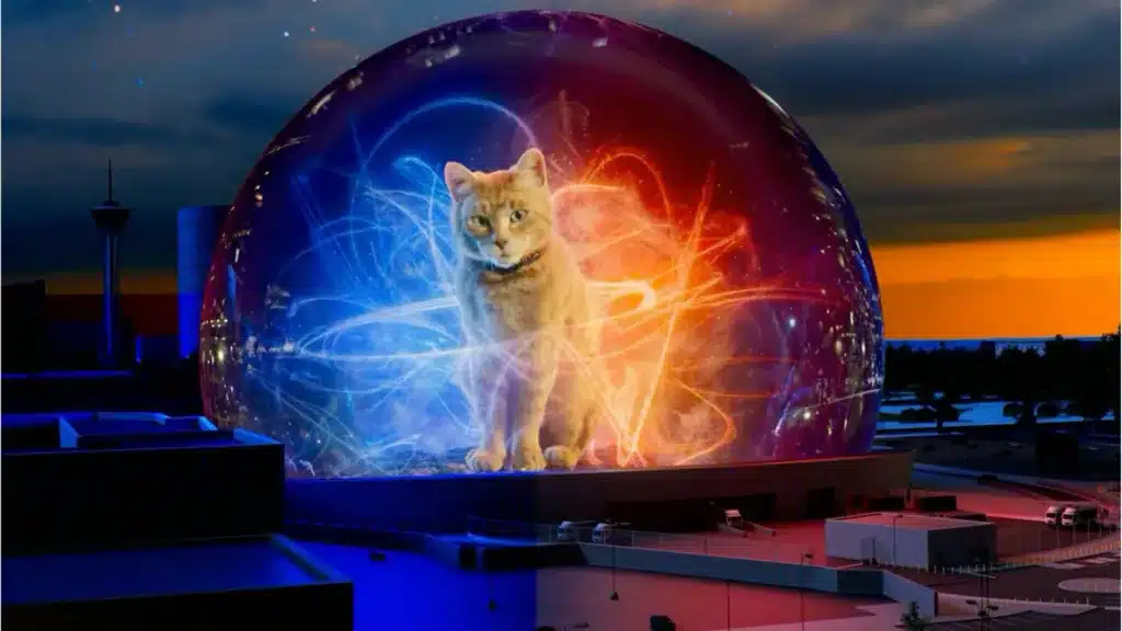 ¡Qué gran publicidad! The Marvels se apodera de Las Vegas Sphere