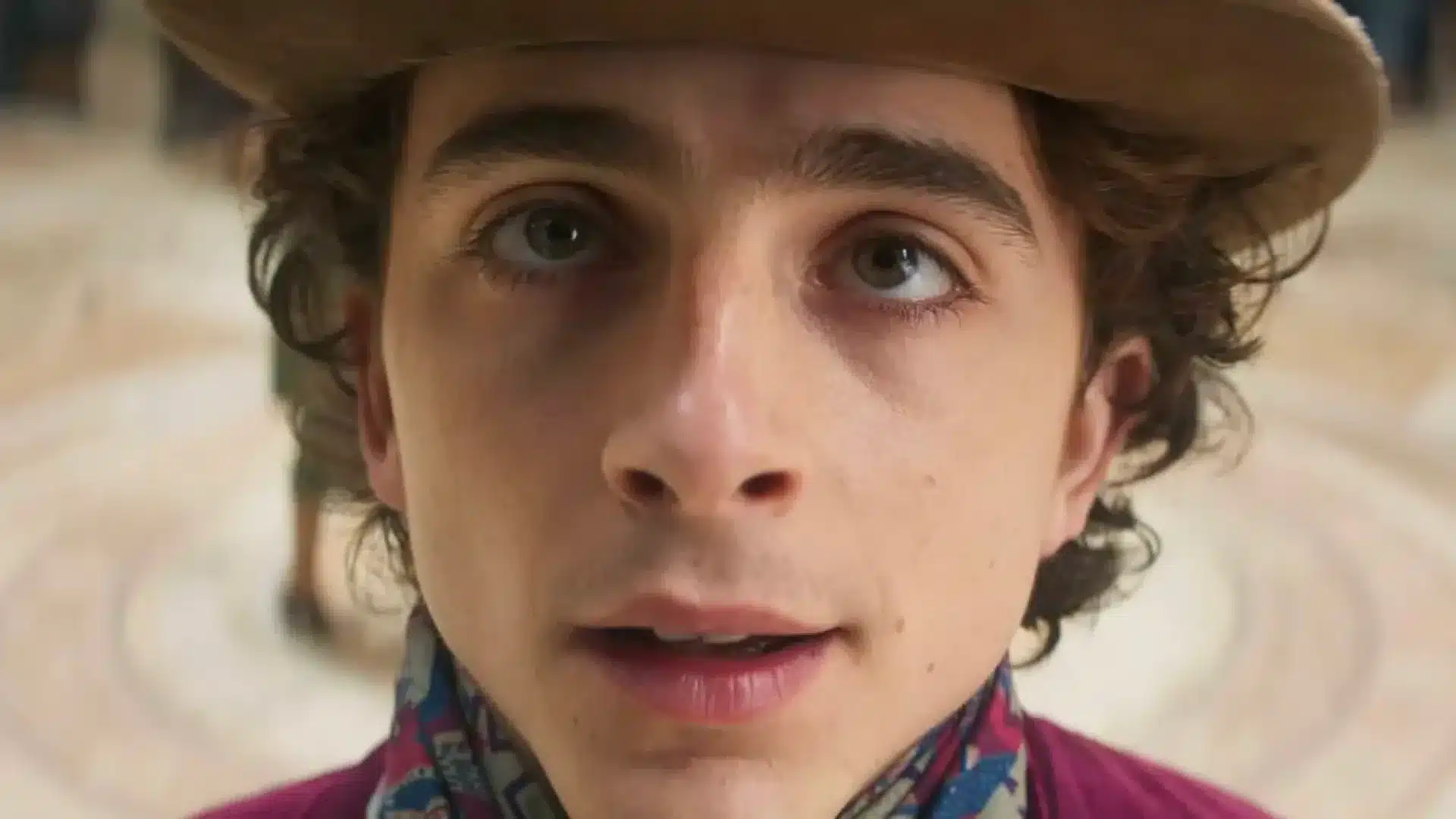 Timothée Chalamet as Willy Wonka