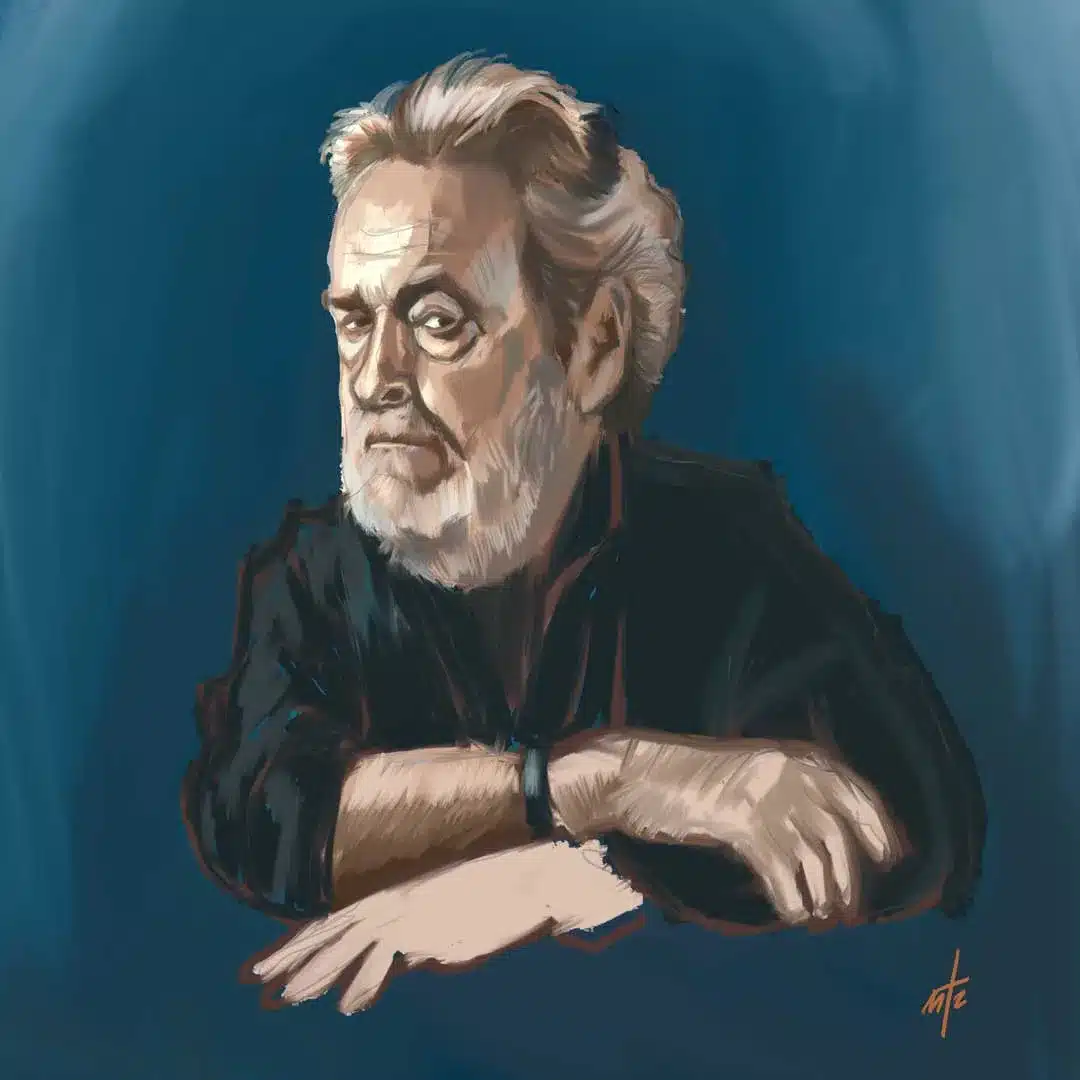 Retrato digital de Ridley Scott