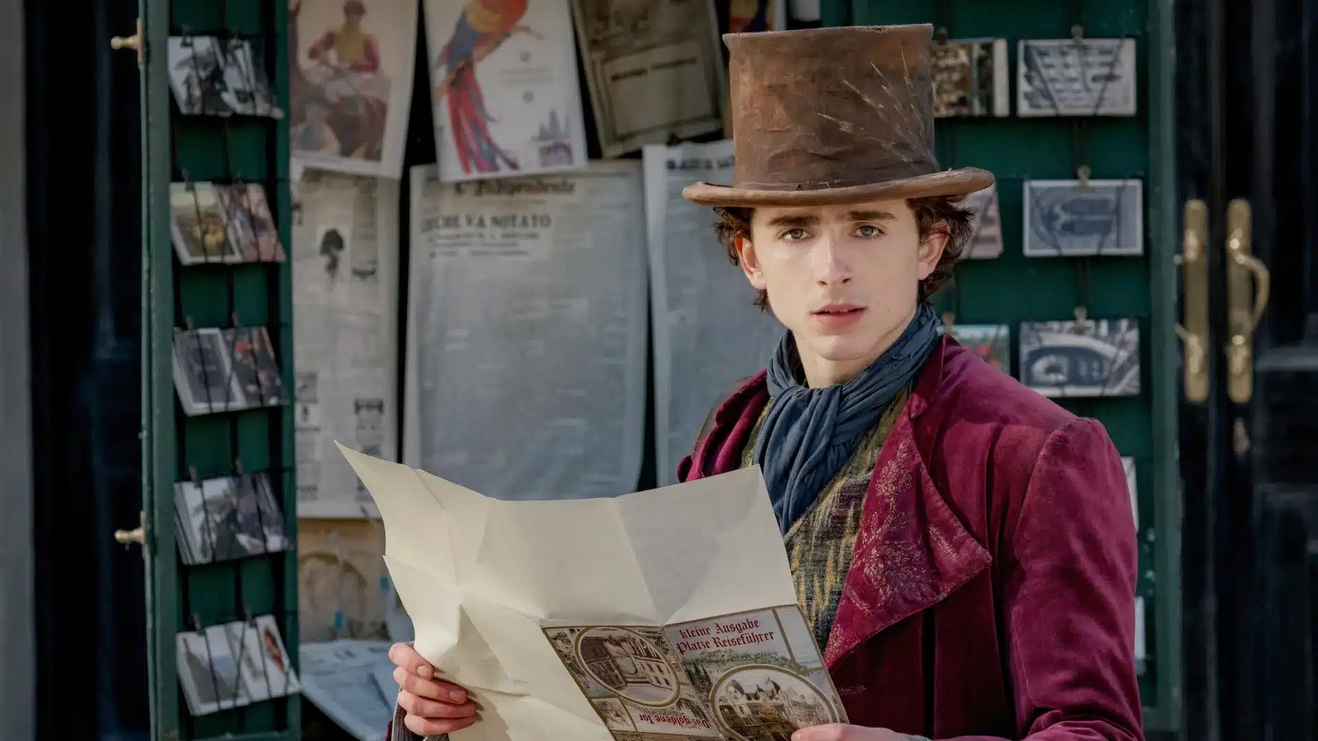 Wonka Timothée Chalamet escena