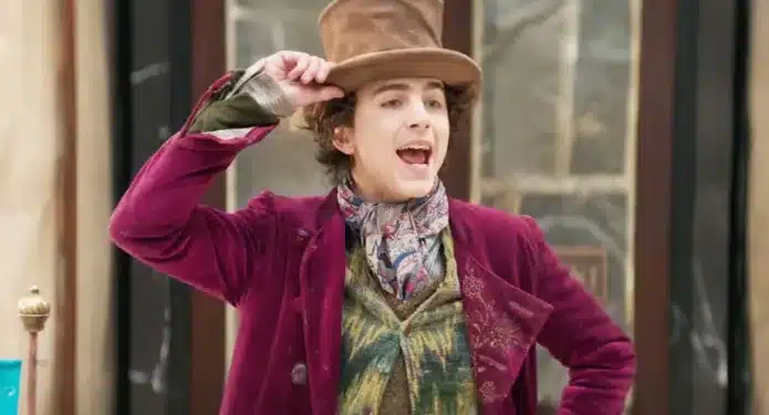 Timothée Chalamet escena Wonka