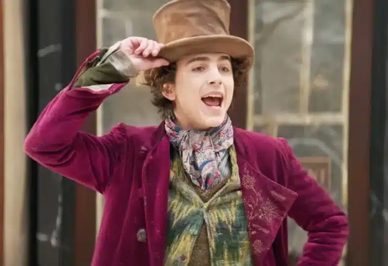 Timothée Chalamet escena Wonka