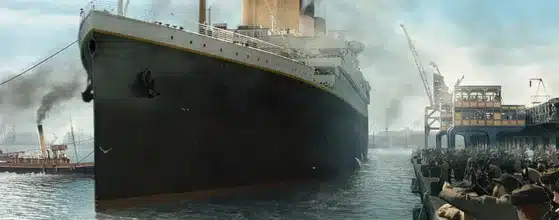 Titanic barco escena