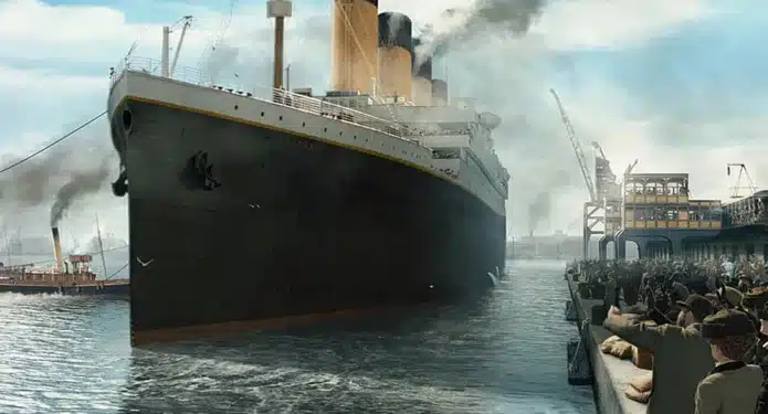 Titanic barco escena