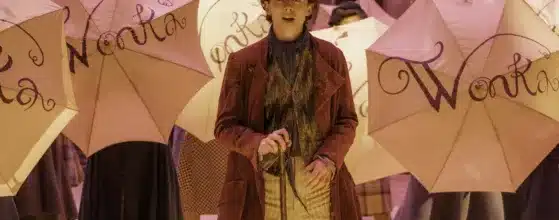 Wonka Timothée Chalamet escena