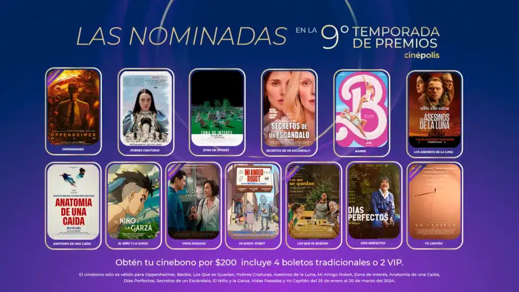 Oscar 2024: ¿Dónde ver las películas nominadas?