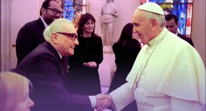 Martin Scorsese visitó al Papa Francisco para su nueva película.