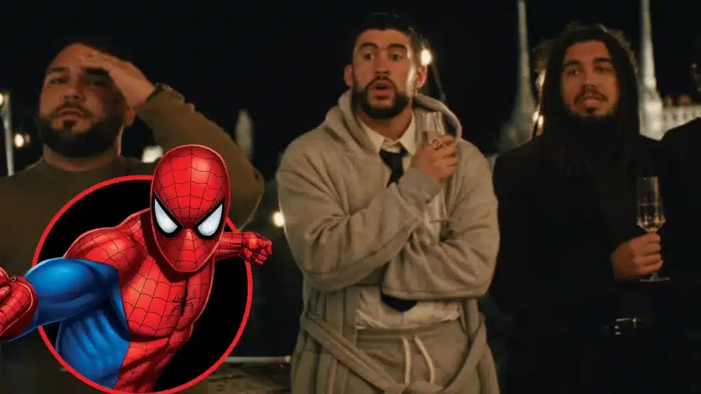 ¡Esto es cine! Spider Man aparece en video de Bad Bunny, y le salva la vida