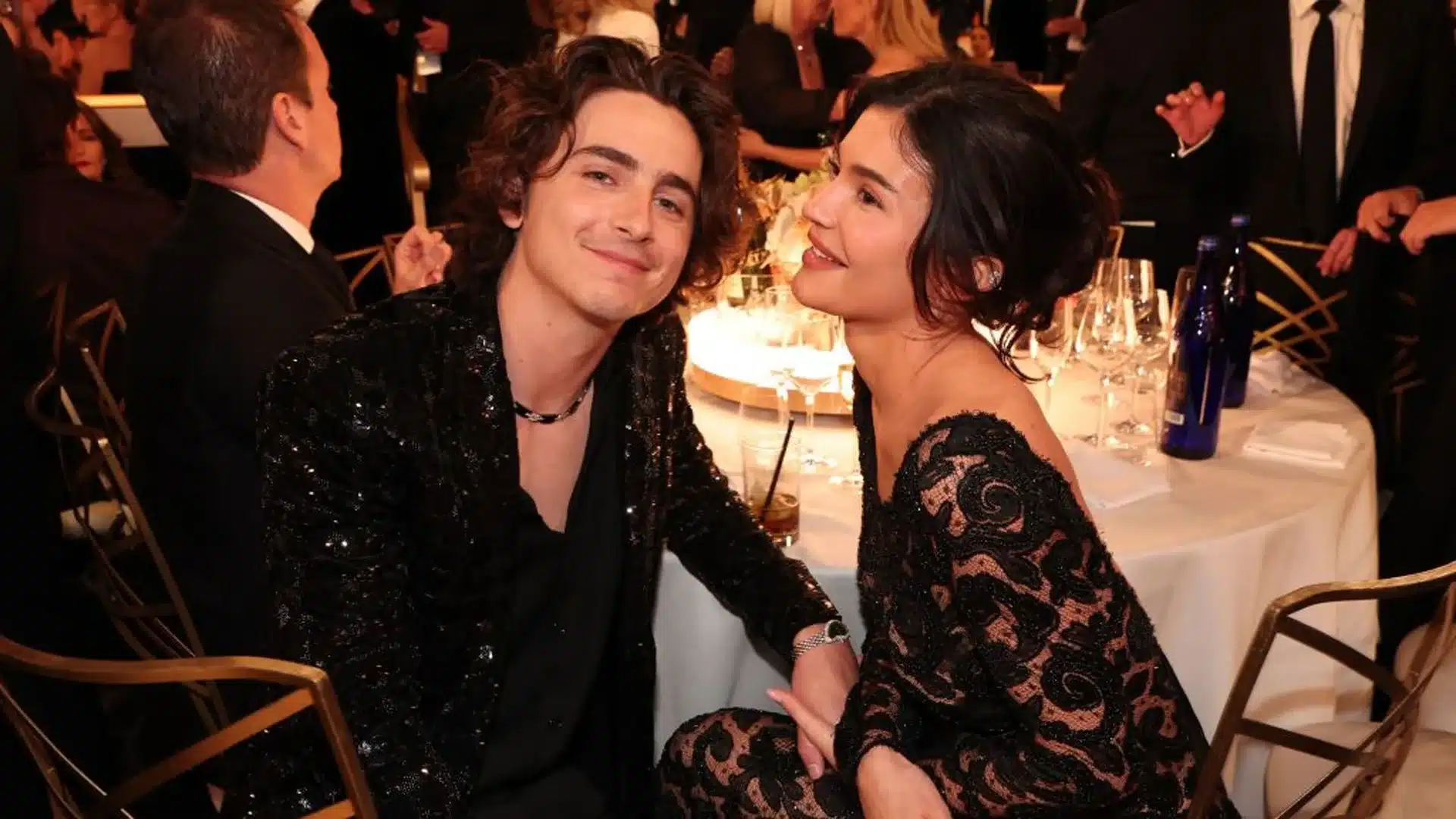 Timothée Chalamet y Kylie Jenner Globos de Oro