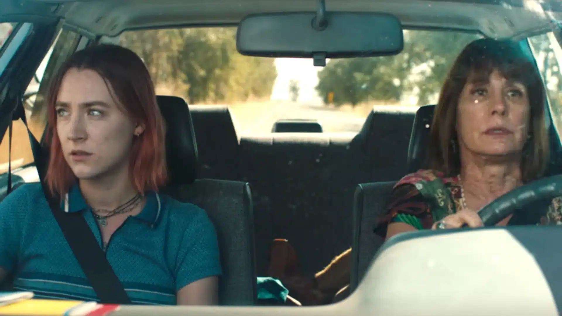 Lady Bird escena carro