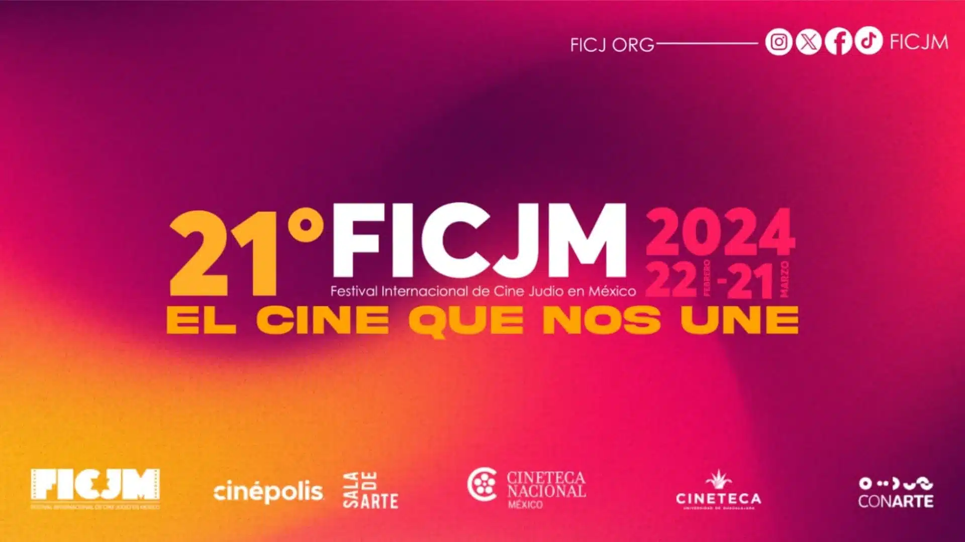 21° Festival Internacional de Cine Judío en México: Programación y fechas