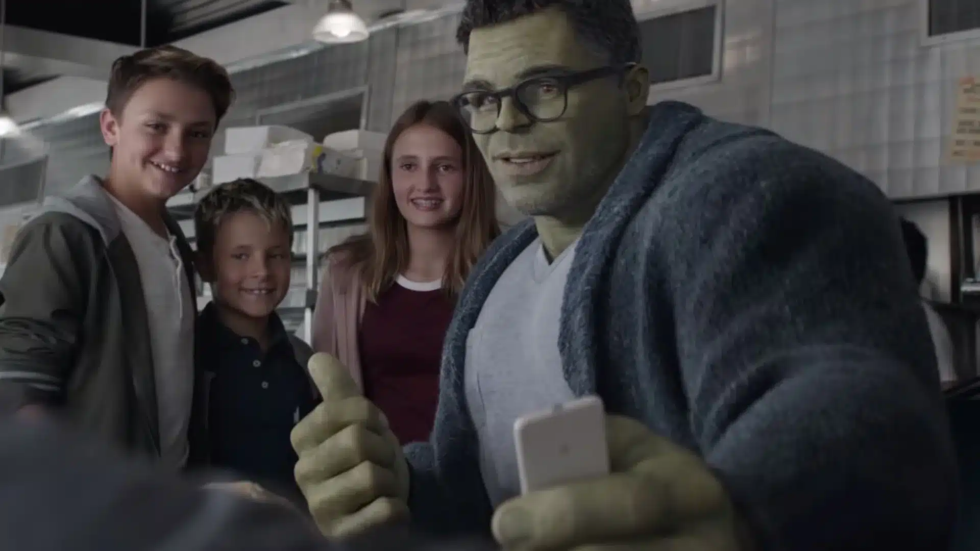 Hulk con fans.