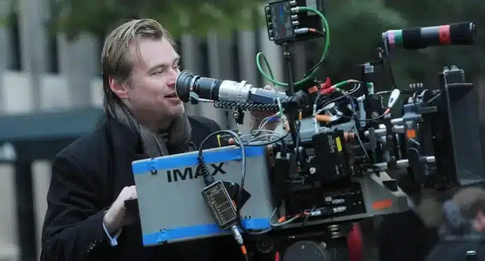 Christopher Nolan filmando con cámaras IMAX