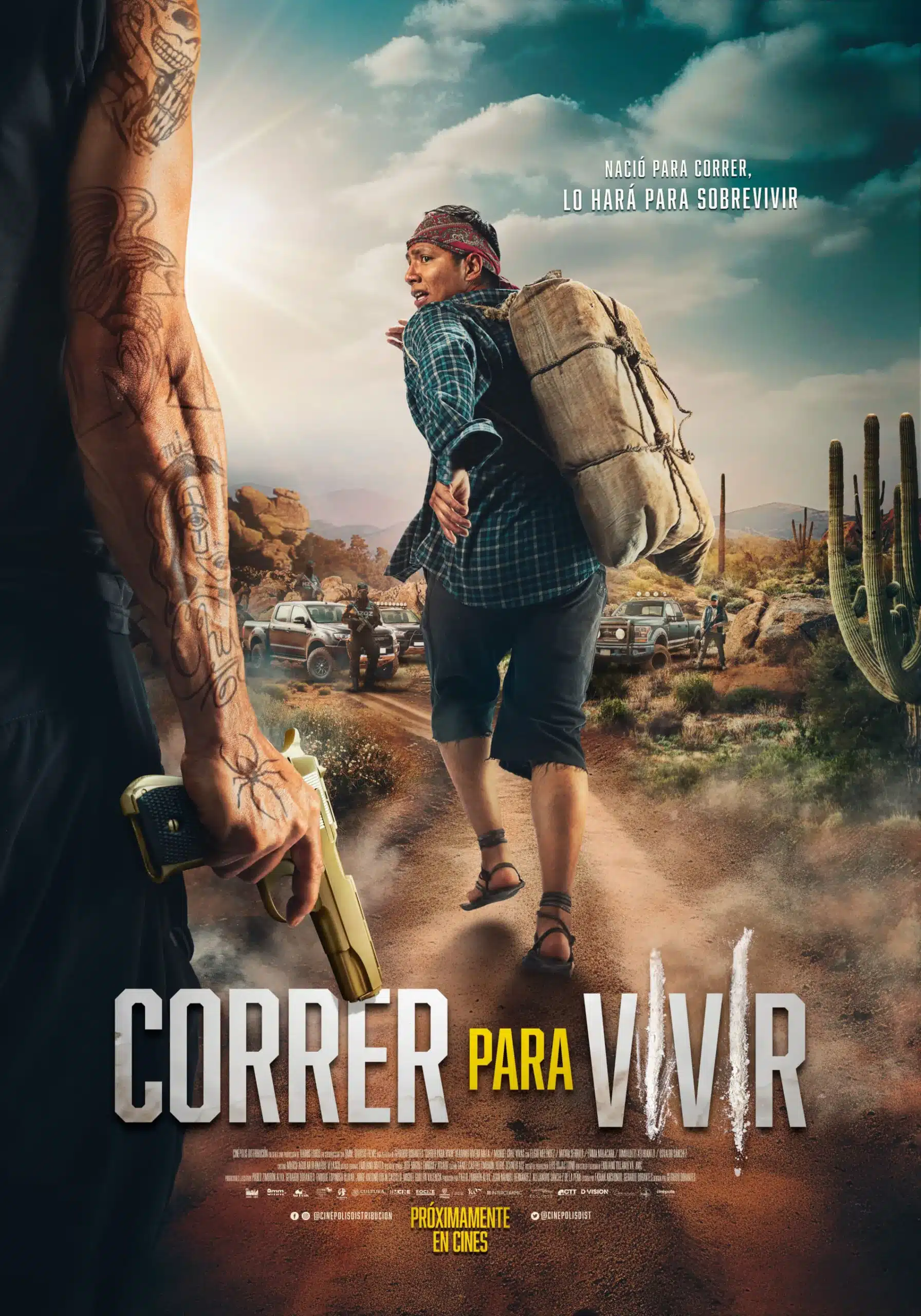 Correr para vivir póster película