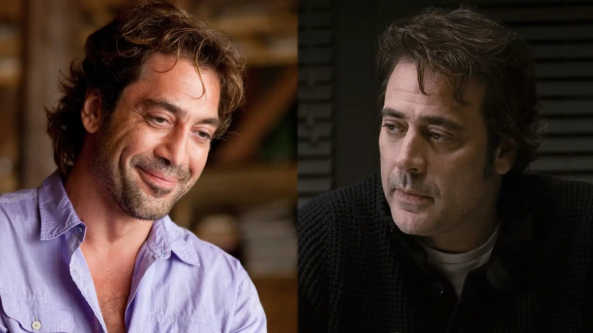 famosos que se parecen Javier Bardem y Jeffrey Dean Morgan