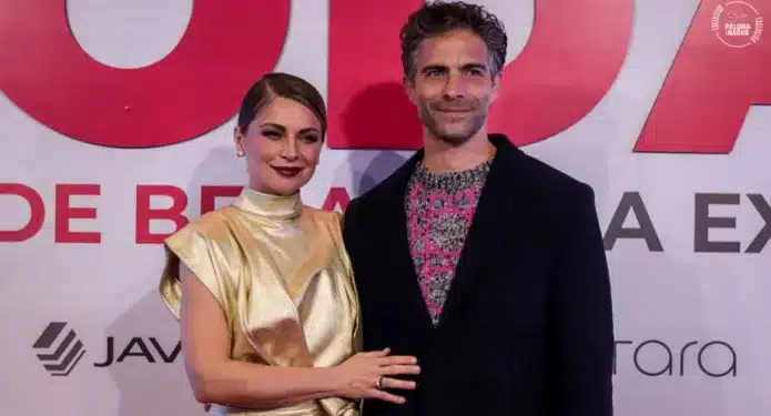 Ludwika Paleta y Osvaldo Benavides en la premiere de Noche de bodas.