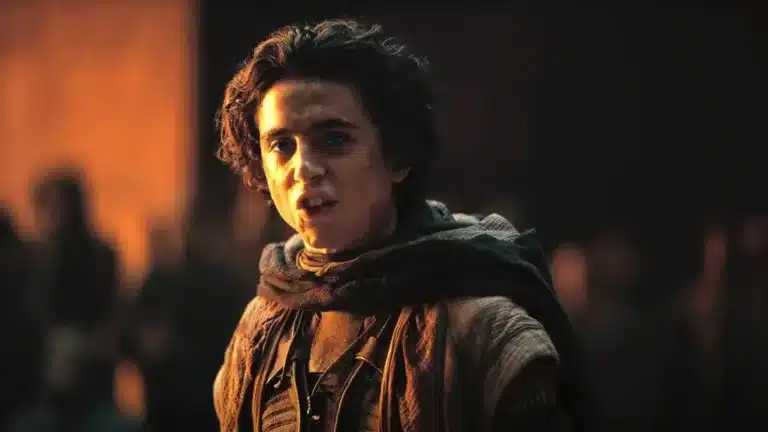 Timothée Chalamet como Paul Atreides en Duna: Parte dos