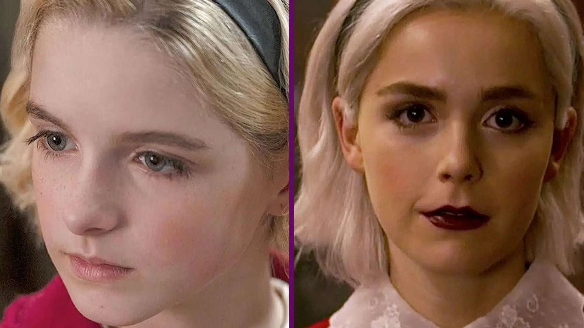 McKenna Grace como la versión joven de Kiernan Shipka en "Sabrina"