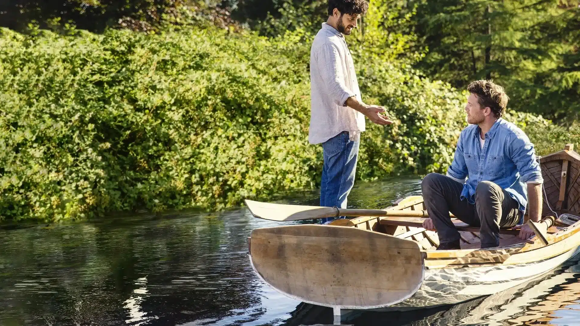 La cabaña mejores películas cristianas escena lago