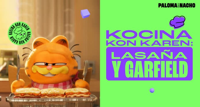 Cocina Lasaña con Garfield