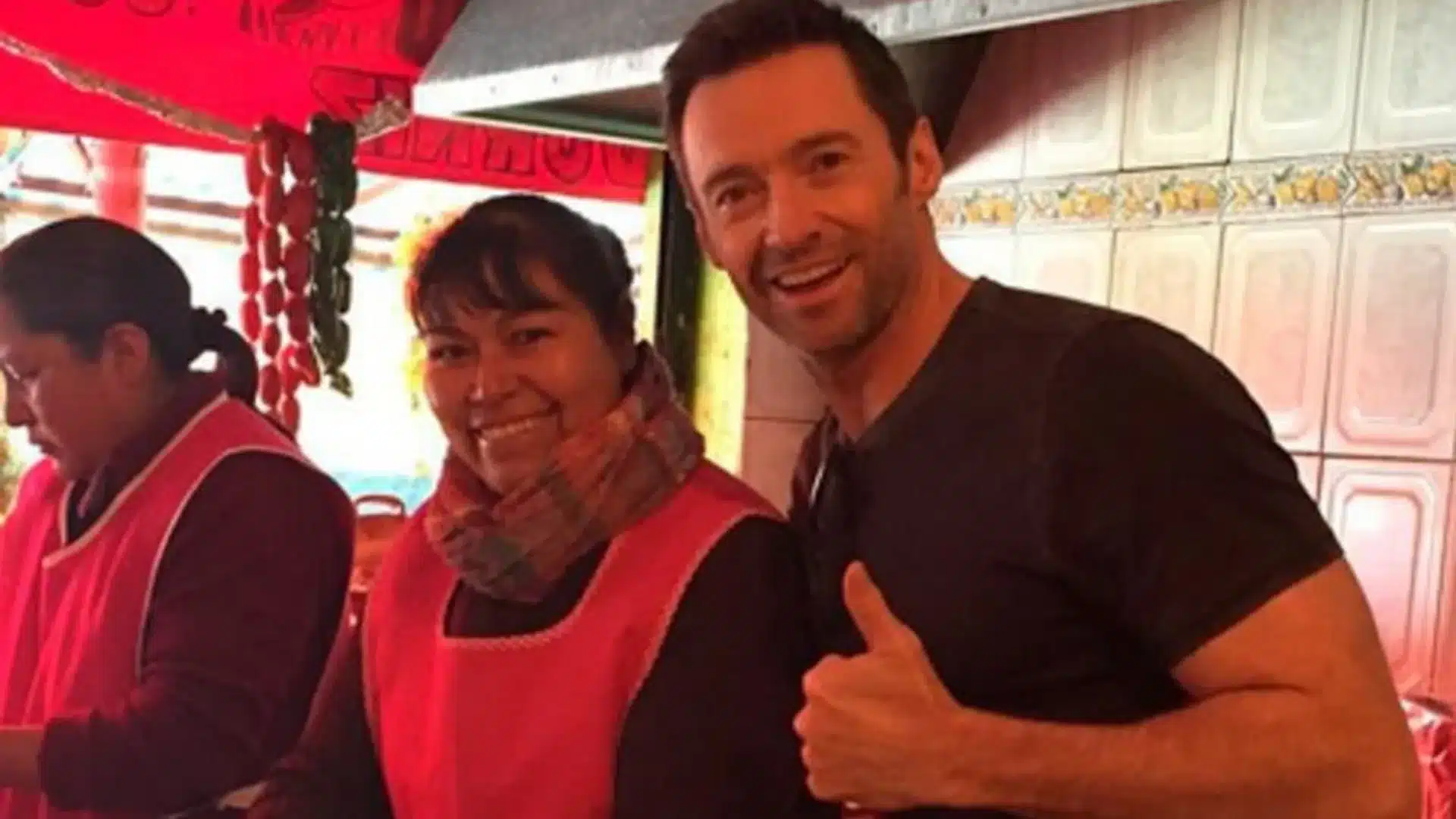 Hugh Jackman en puesto de tacos, famosos internacionales en México