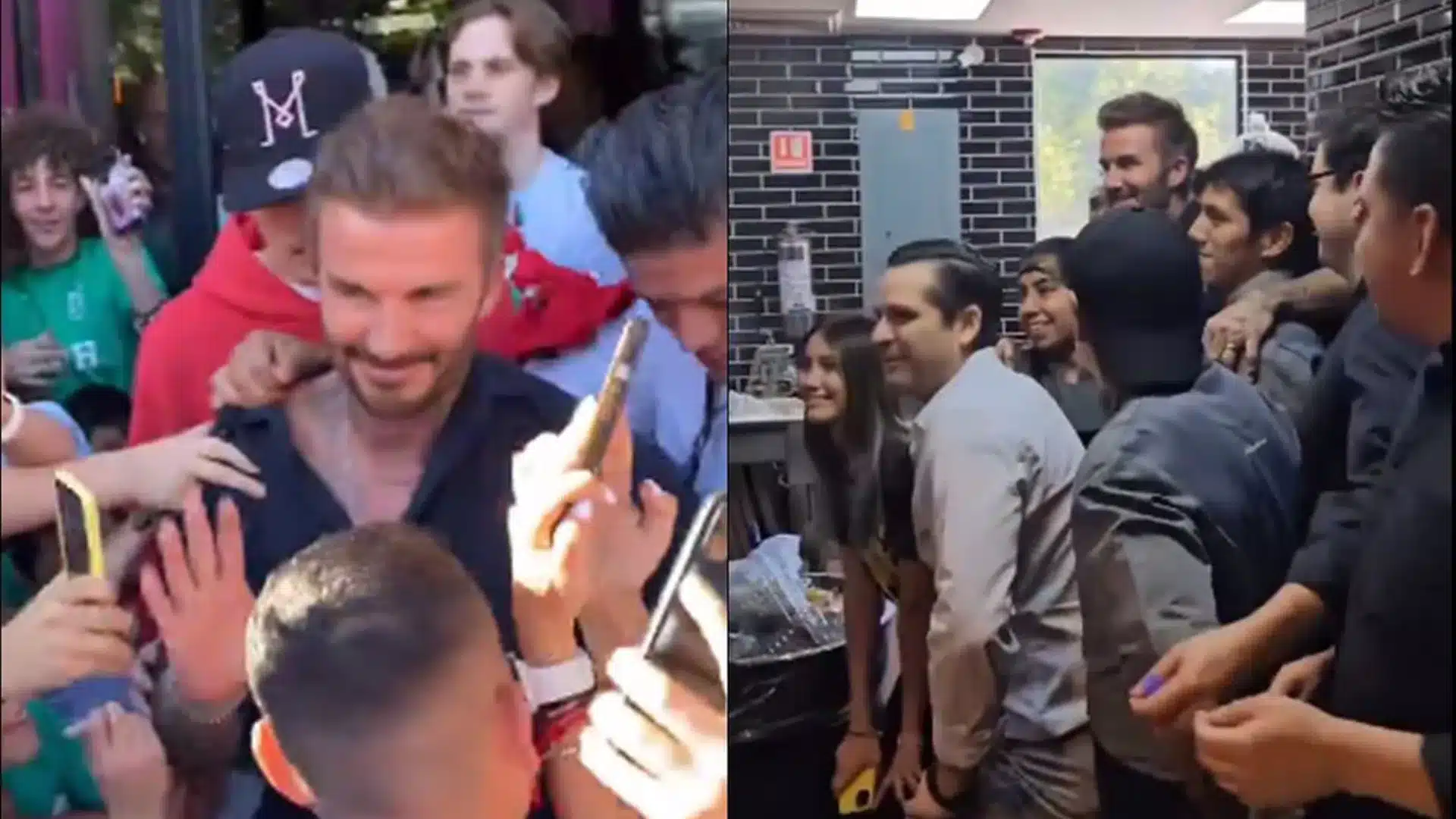 David Beckham en su visita a Monterrey