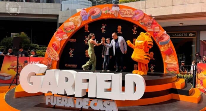 Garfield Fuera de casa película alfombra naranja