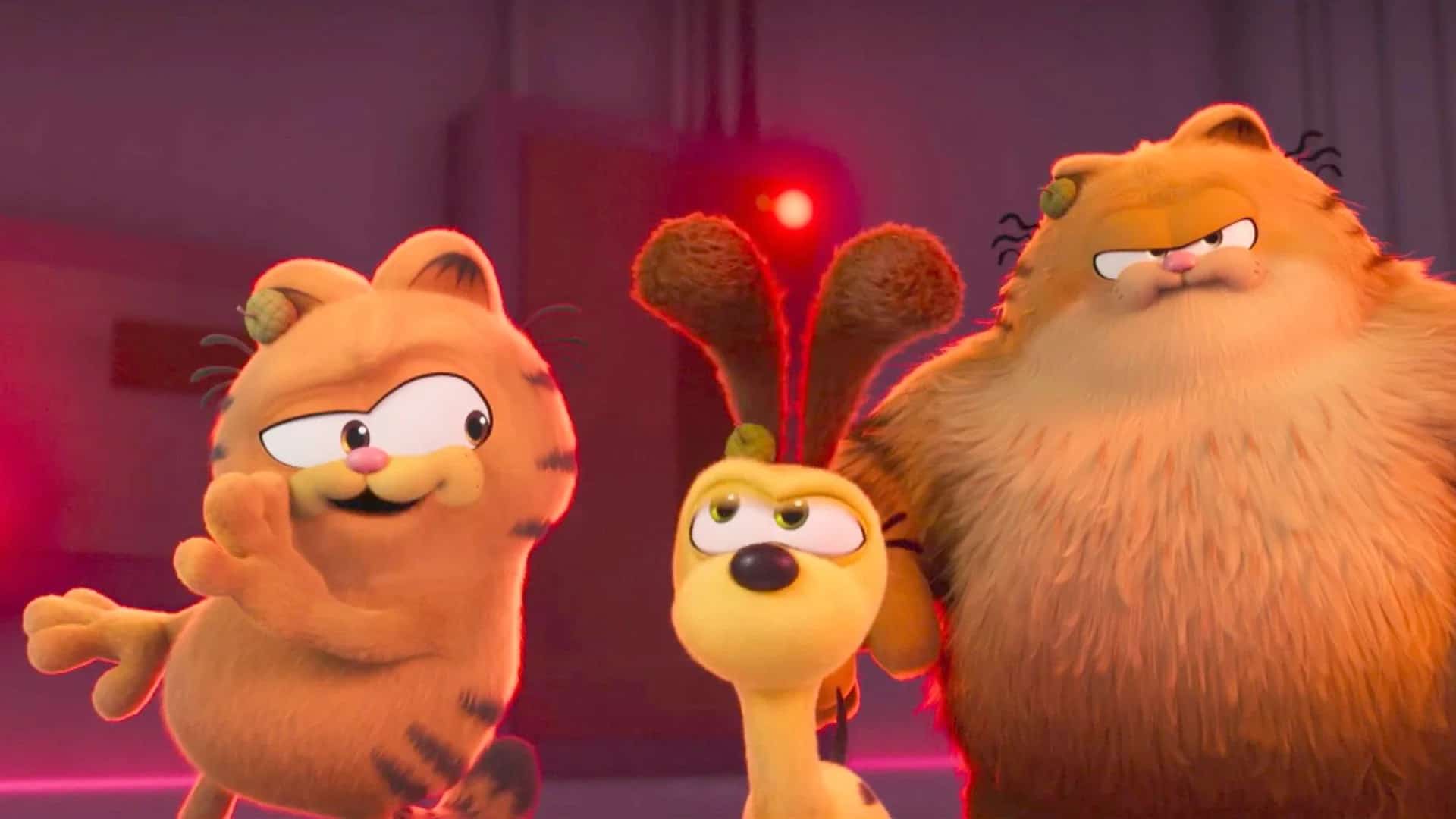 Garfield Odie y el papá de Garfield película