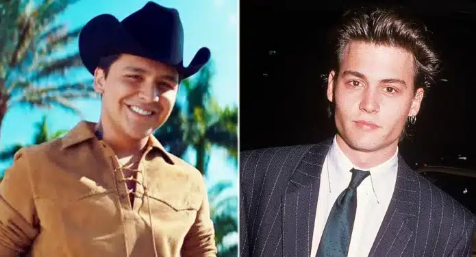 Christian Nodal y Johnny Depp comparación