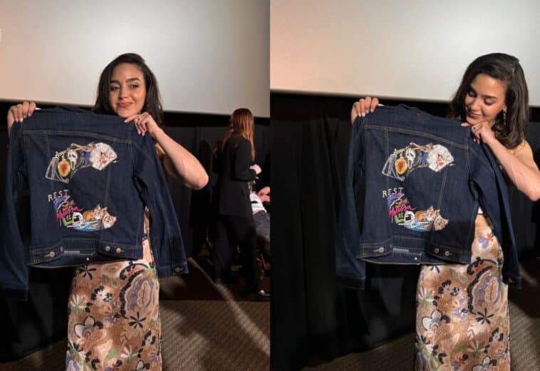 Sundance CDMX 2024: Melissa Barrera recibe la tradicional chamarra de Cinépolis