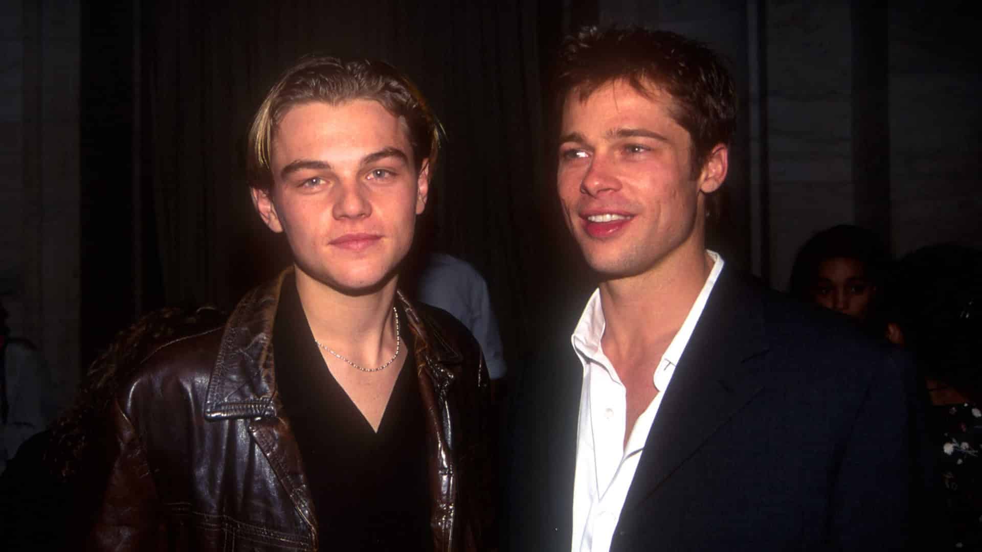 Pitt y DiCaprio de jovenes