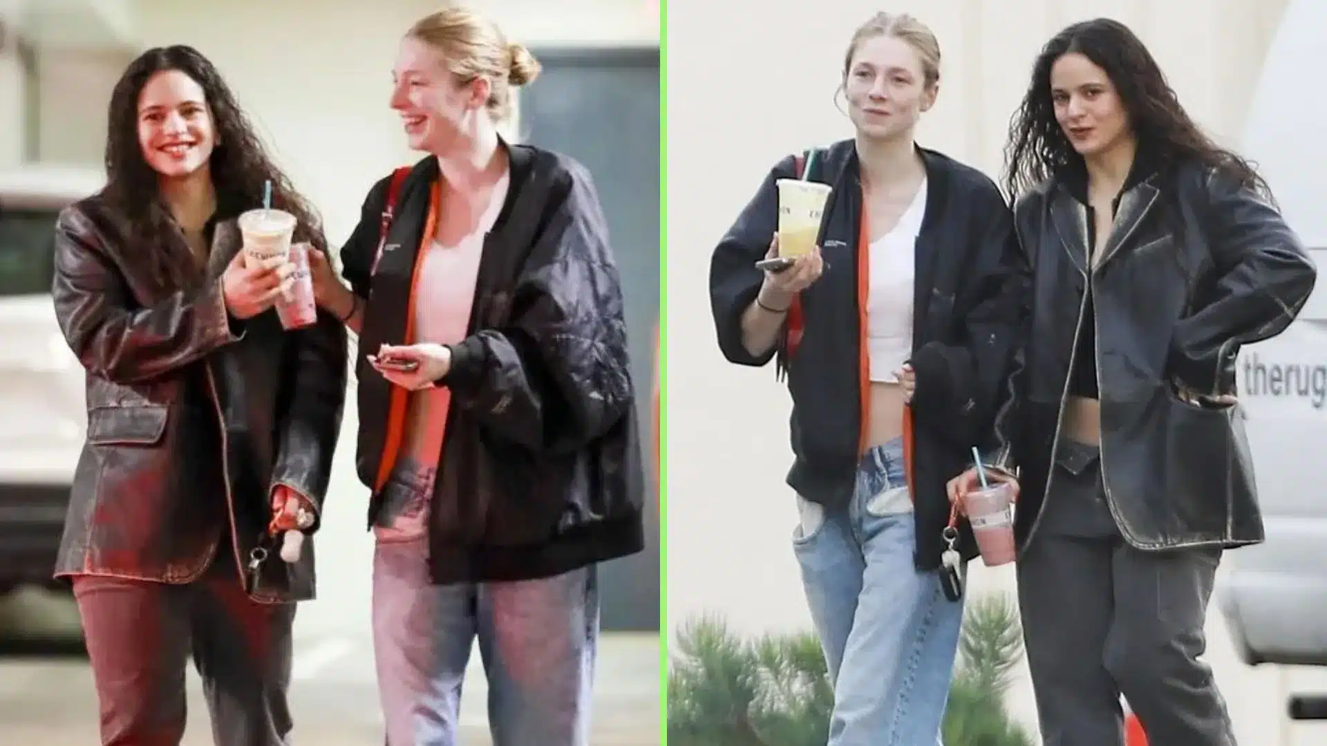 Rosalía y Hunter Schafer en Los Ángeles comprando muebles