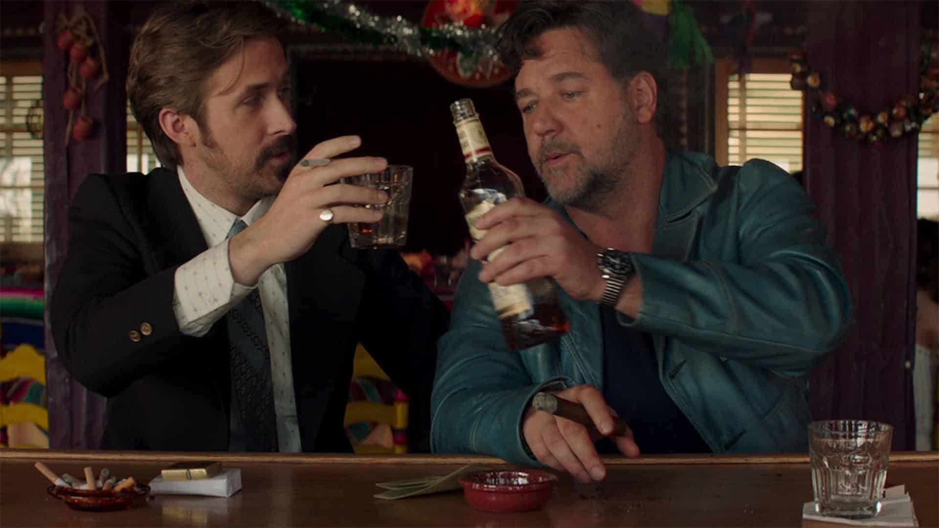 Ryan Gosling y Russell Crowe en The Nice Guys