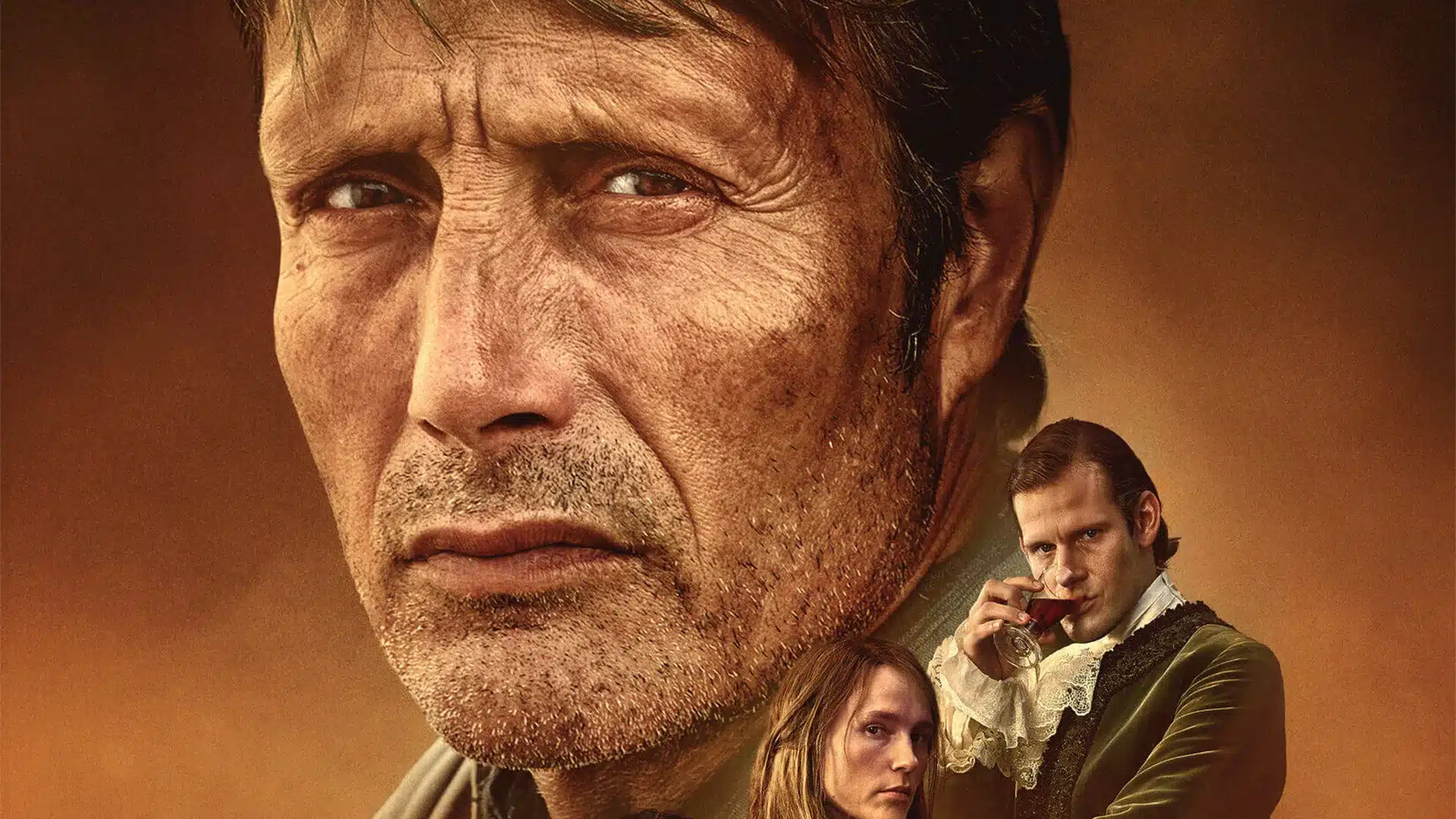 Mads Mikkelsen en el póster de El bastardo.