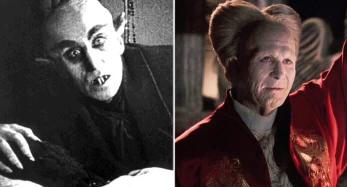 películas de vampiros, Nosferatu y Drácula