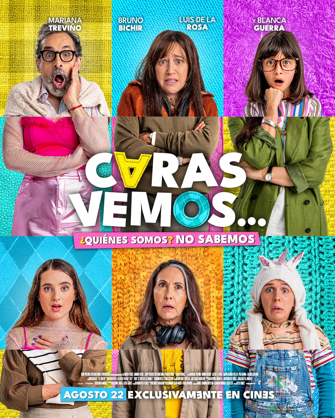 Caras vemos película póster