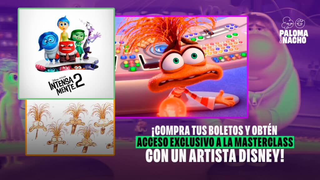 Intensamente 2: Obtén acceso exclusivo a la masterclass con un Artista Disney