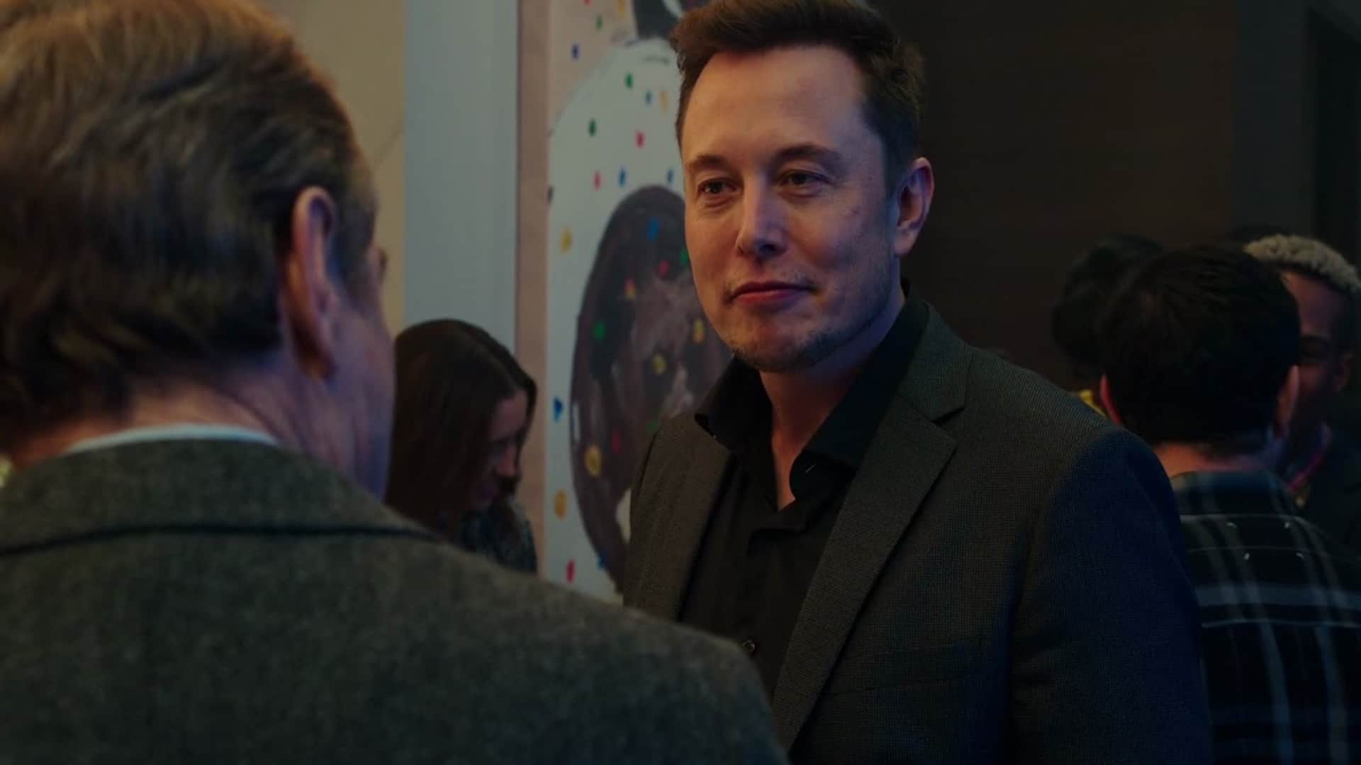 Elon Musk escena película