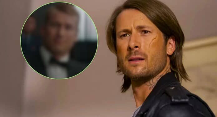 Glen Powell confiesa por qué vomitó al verse en Figuras ocultas