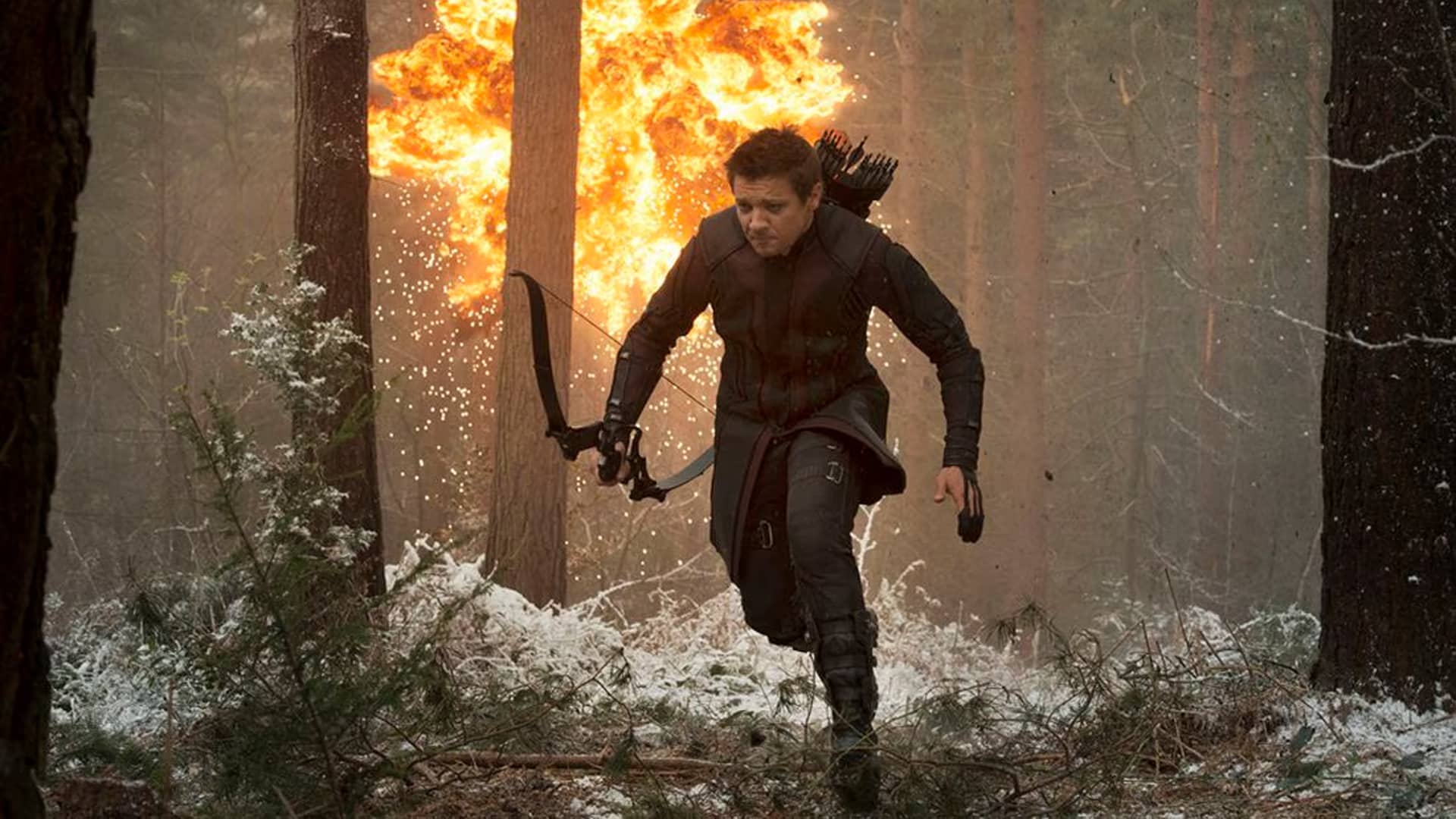 Jeremy Renner corriendo