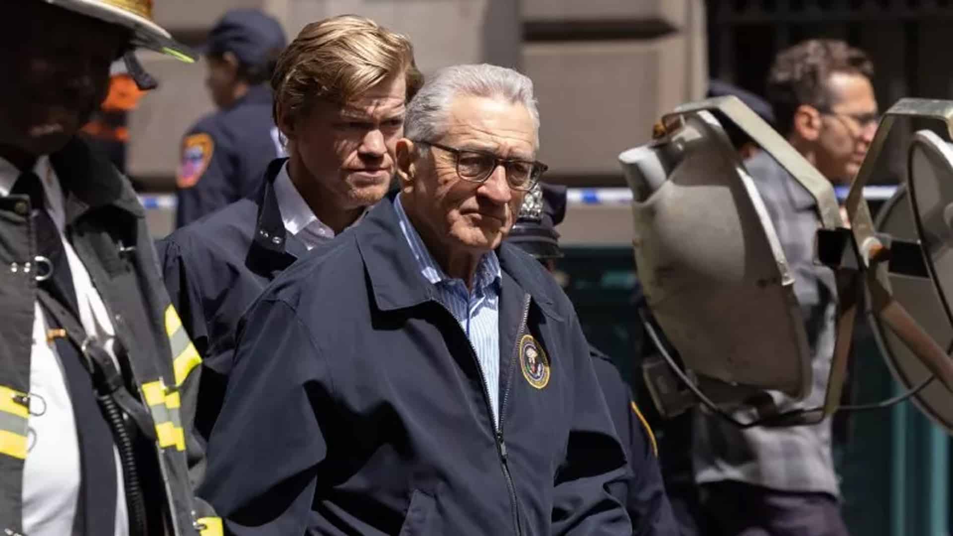 Robert De Niro y Jesse Plemons en filmación