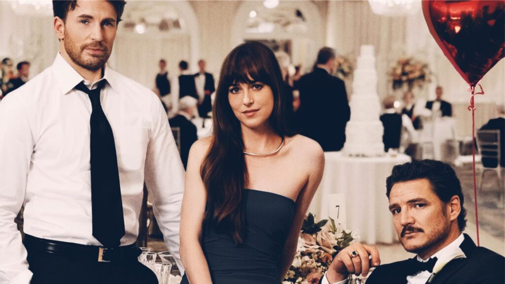 Todo sobre Amores materialistas, la nueva película de Dakota Johnson, Pedro Pascal y Chris Evans