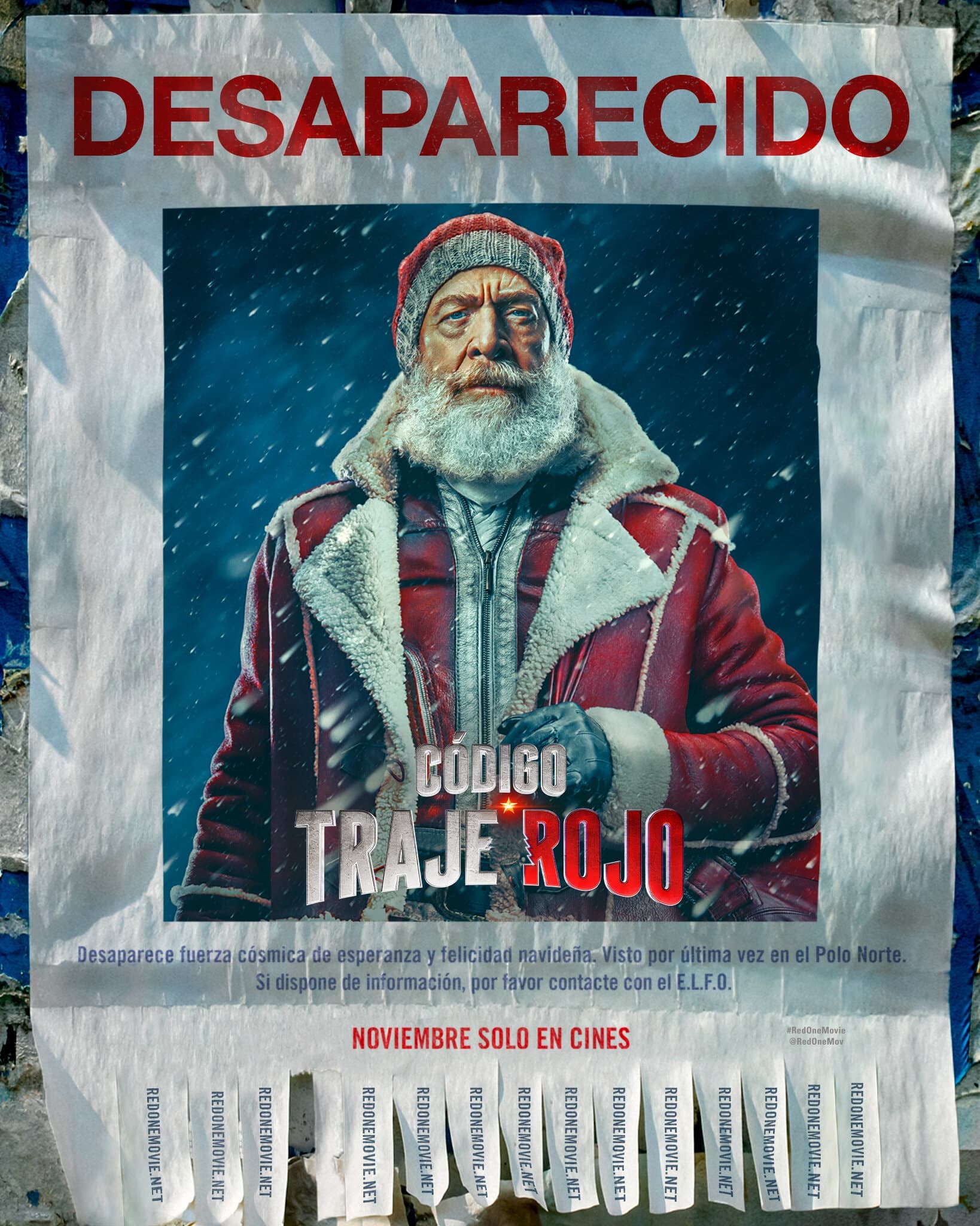 Código traje rojo película póster 