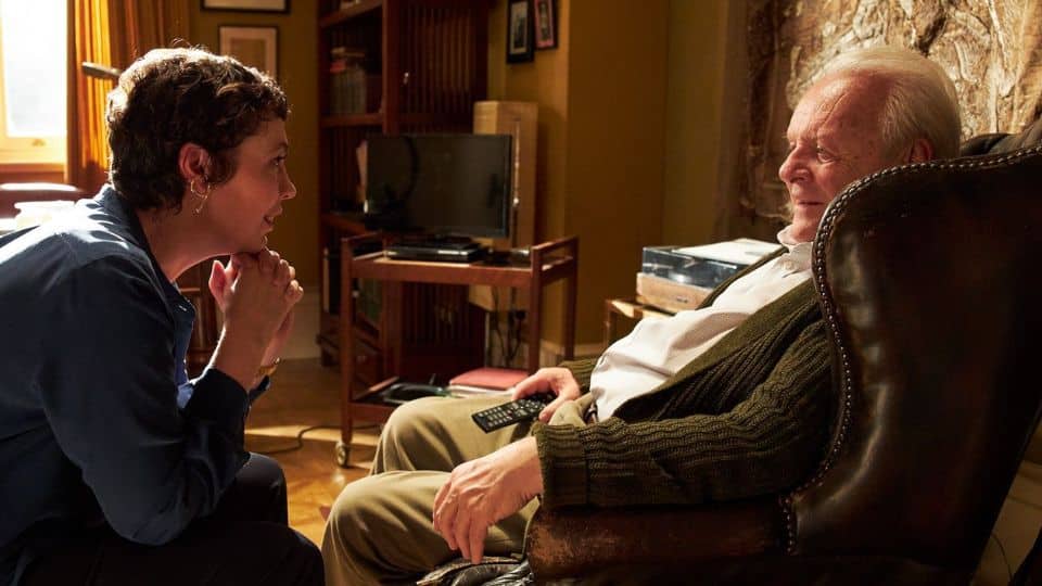 El padre con Olivia Colman