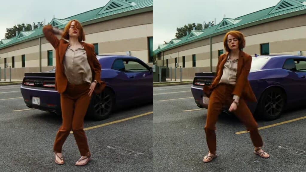 Tipos de gentileza: ¿Cómo se creó la escena de baile de Emma Stone?