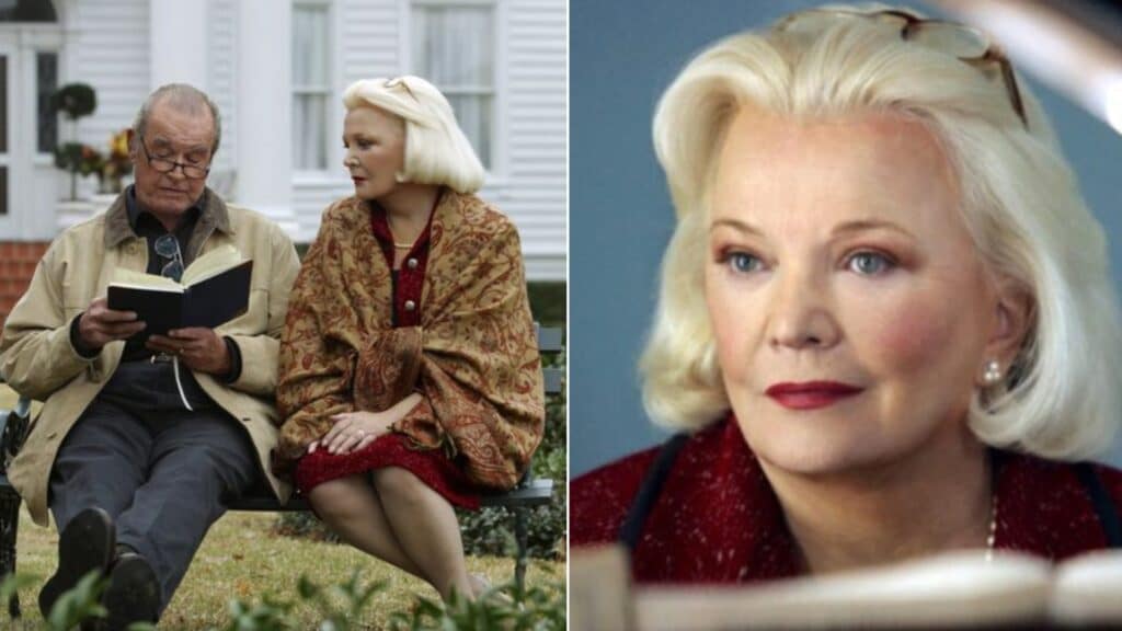 Gena Rowlands padece la misma enfermedad que interpretó en Diario de una pasión