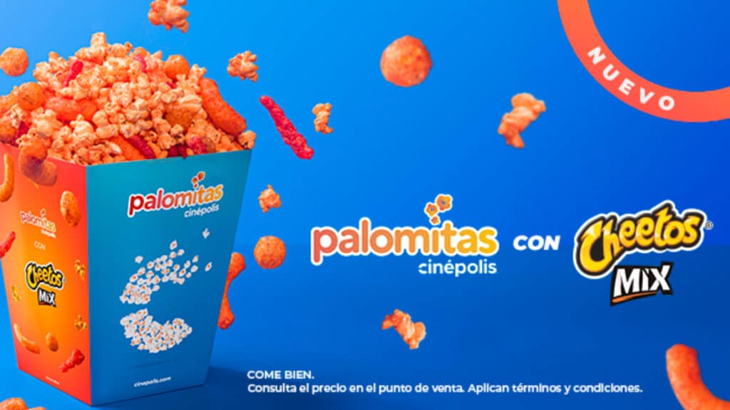 ¿Palomitas Cheetos Mix llegaron a Cinépolis?