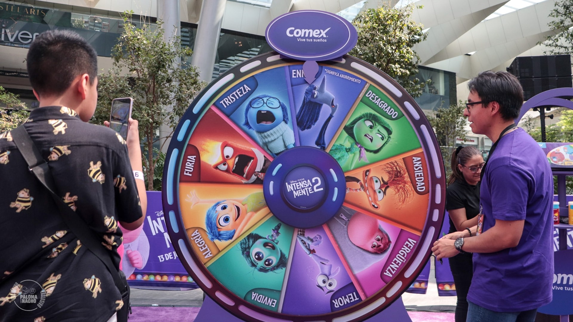 Ruleta de emociones IntensaMente 2 premiere Parque Toreo 