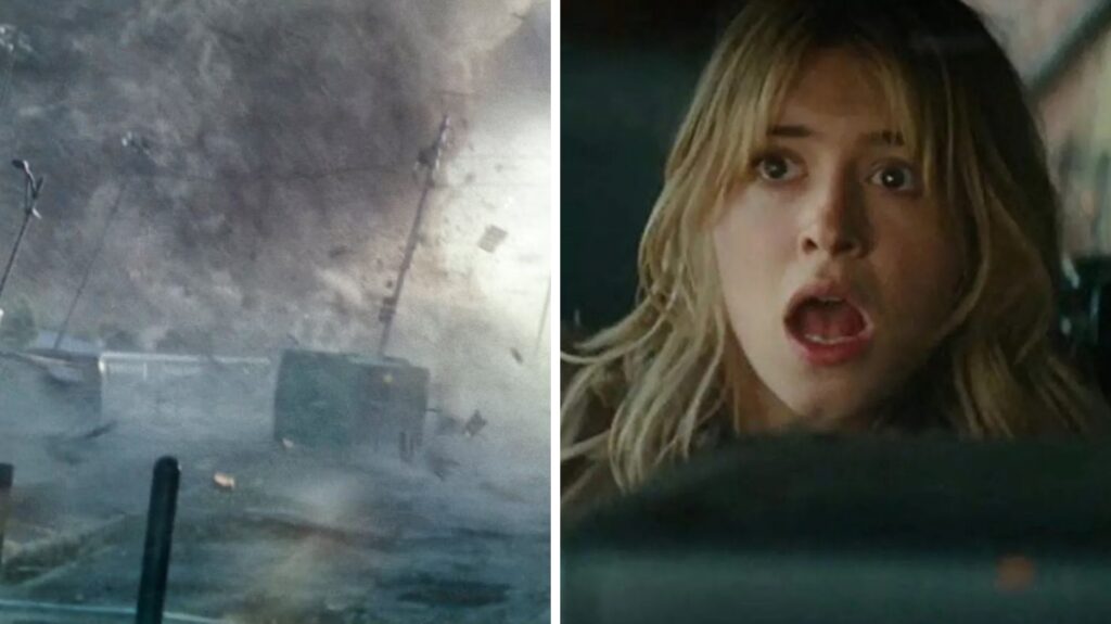 ¡Fue real! Tornados (de Glen Powell) se filmó en este pésimo clima